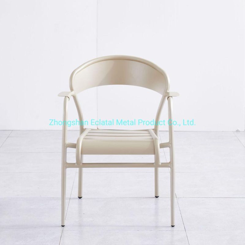 Wholesale 62X57X82cm Metal Dining Room Arm Chairs Restaurant Chairs