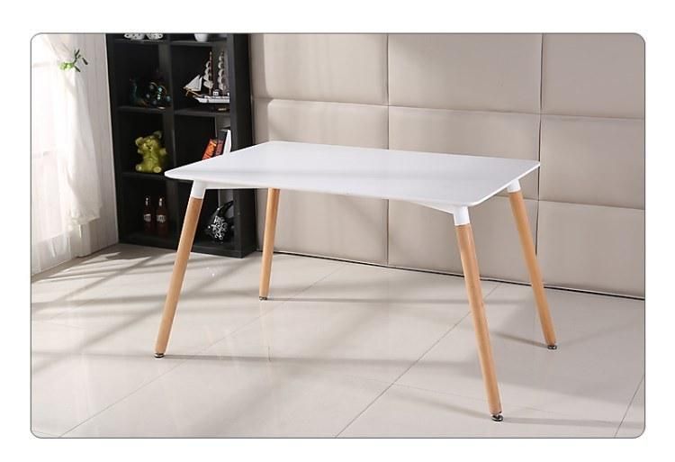 Wholesale Restaurant Living Room Side Decorative Milano White 120*80 Wood Dining Table