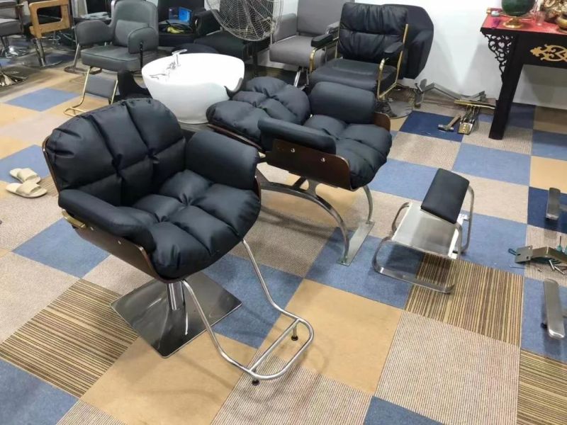 Beauty Style Salon Barber Chair, Modern Reclining Hair Salon Chair, Luxury Barber Chair