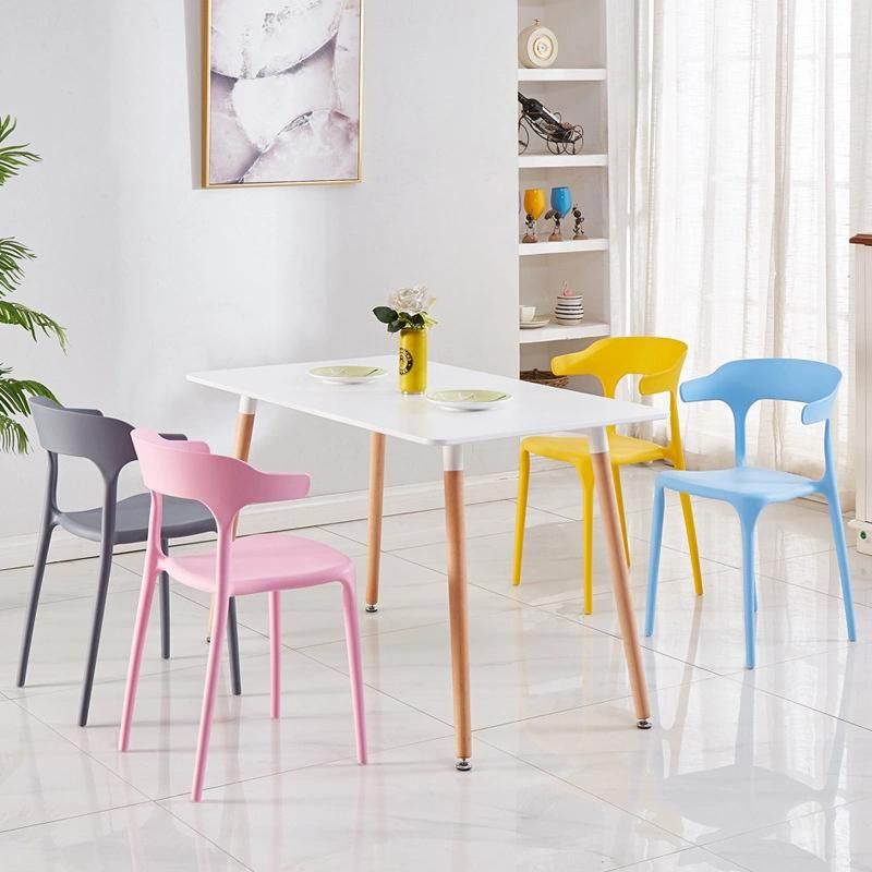 Modern Ergonomic Comfortable Armless Restaurant Cafe Home Silla Plastic Chair