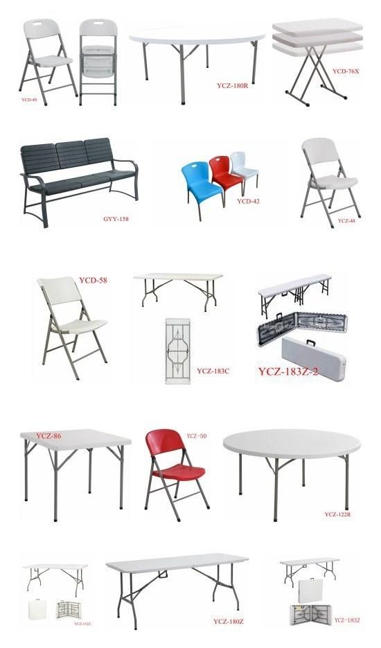 6FT/183cm High Quality Plastic Folding Round Dining Table