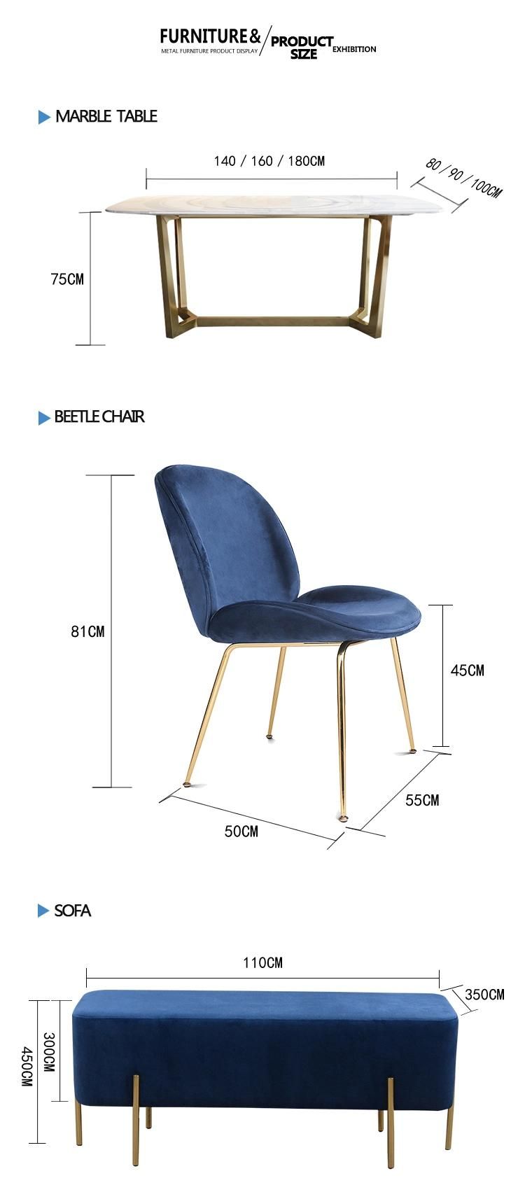 Modern Metal Chair Legs Banquet Dining Furniture Replica Gubi Beetle Restaurant Dining Chair