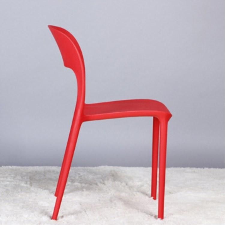 Italian Design Nordic Colorful Stacking Durable Plastic Restaurant Resin Dining Chair for Outdoor