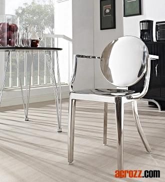 Steel Chrome Gold Metal Tiffany Chiavari Emeco Dining Arm Chair