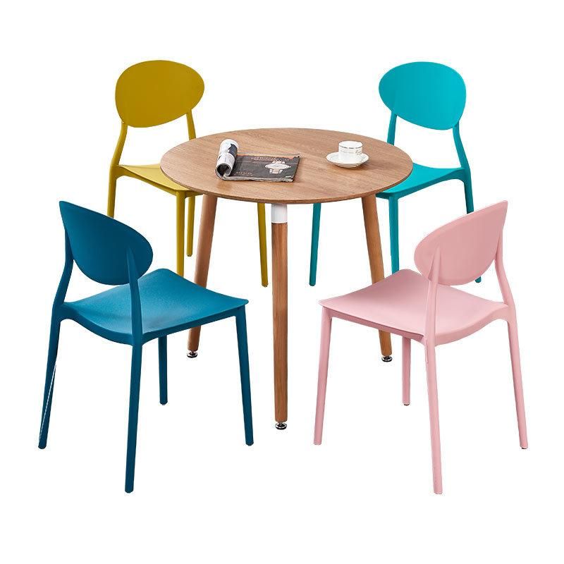 Stackable Furniture Modern Outdoor Garden Chair Colorful Dining Chair Home Furniture Plastic Chair