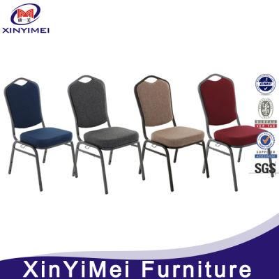 Manufacturer Metal Fabric Stacking Hotel Dining Banquet Chair Wholesale