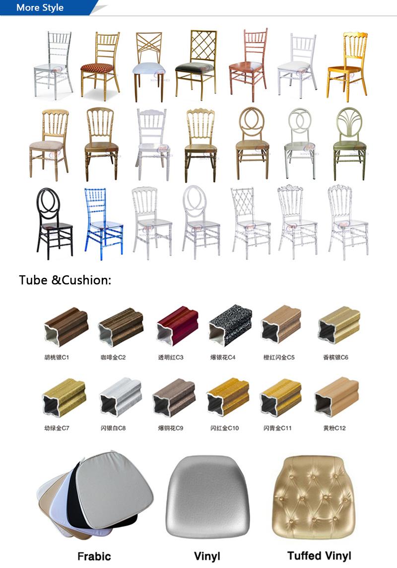 Stacking Aluminum Metal Hotel Restaurant Dining Wedding Chiavari Chair (XYM-ZJ02)