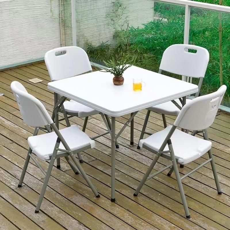 Cheap Home Furniture Dining Table Set Restaurant Modern Comedores 4 Sillas Square Metal Legs Dining Set