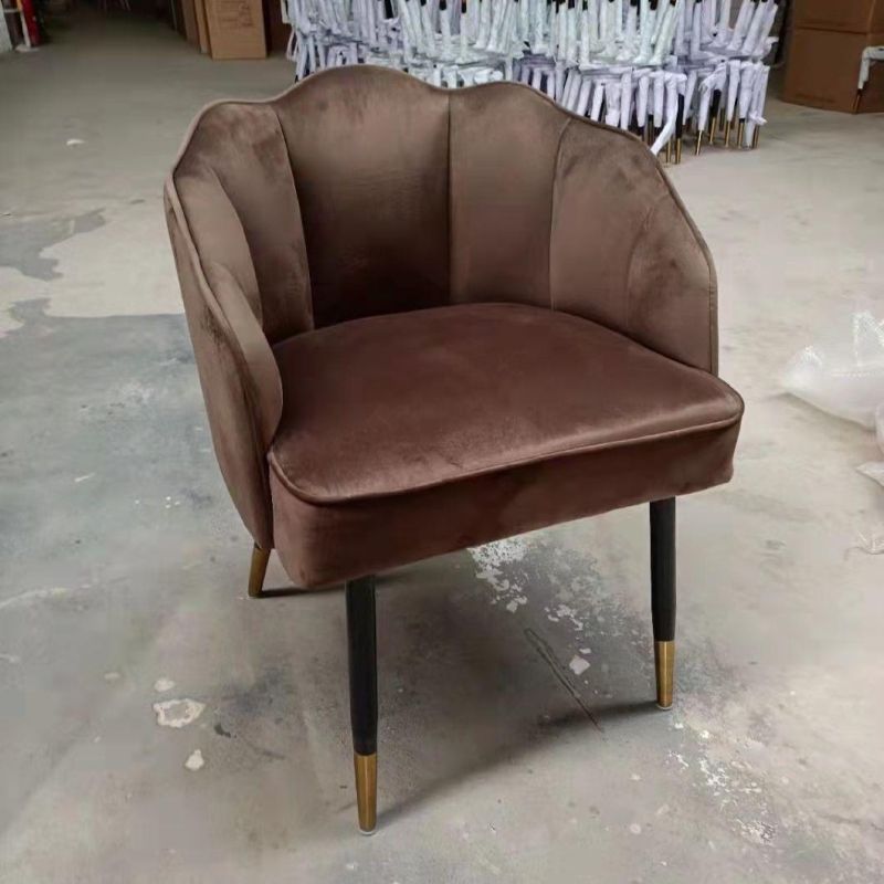 Wholesale Upholstered Best Selling Customized Iron Legs Chair