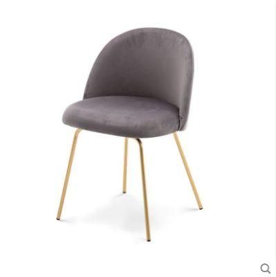 Dining Chair Upholstered Nordic Cheap Indoor Home Furniture Room Gold Modern Luxury Velvet Restaurant Dining Chair for Dining