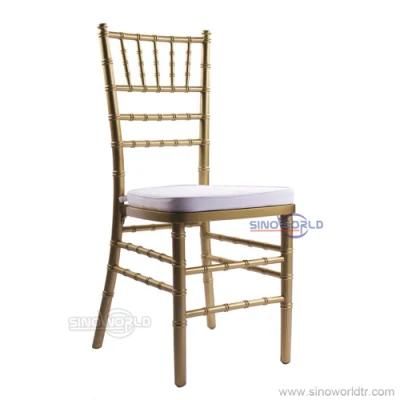 Stacking Modern Outdoor Metal Hotel Restaurant Wedding Chiavari Banquet Dining Furniture Chair