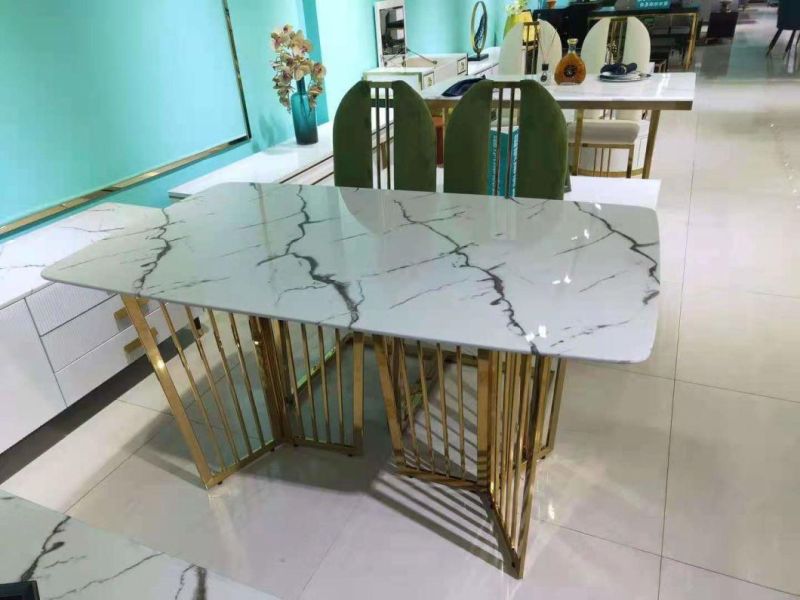 Marble Dining Table and Chair Combination Custom Modern Tables