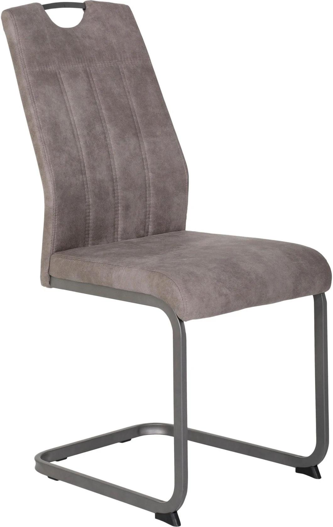 Light Gray Modern Design Velvet Fabric European Italian Design Dining Chair