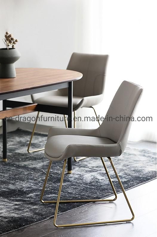 Hot Selling Metal Leather Leisure Dining Chair for Home Furniture