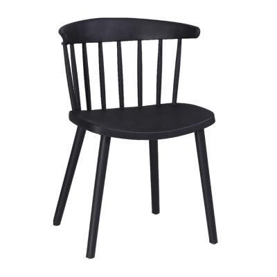 Modern Furniture Wooden Legs Lounge Dining Plastic Chairs for Living Room