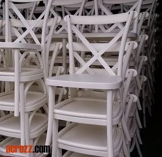 Banquet Wedding Rental Resin X Crossback Chair