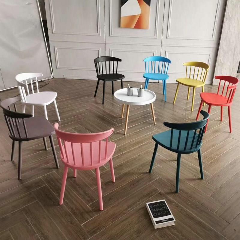 Modern Style Restaurant Cafe Garden Furniture Stackable Dining Plastic Chair