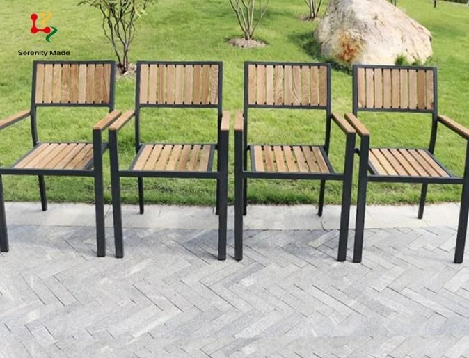 out Door Furniture Set for Park Resting Water Proof Metal Base Chair