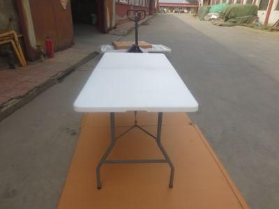 China Wholesale 5feet Rectangle White Outdoor Plastic Folding Table for Party Event Camping School and Dining