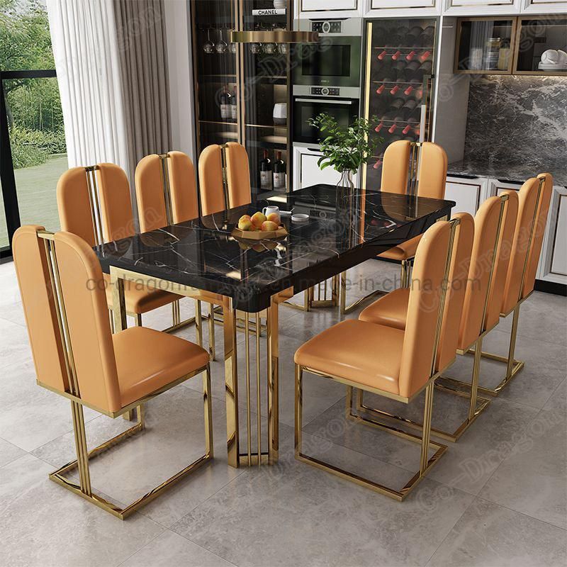 Modern Home Furniture Good Quality Marble Kd Dining Table