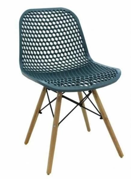 Chaise Lounge PP Plastic New Beech Wood Leg Leisure Chairs Nordic Restaurant Dining Chairs for Home Furniture