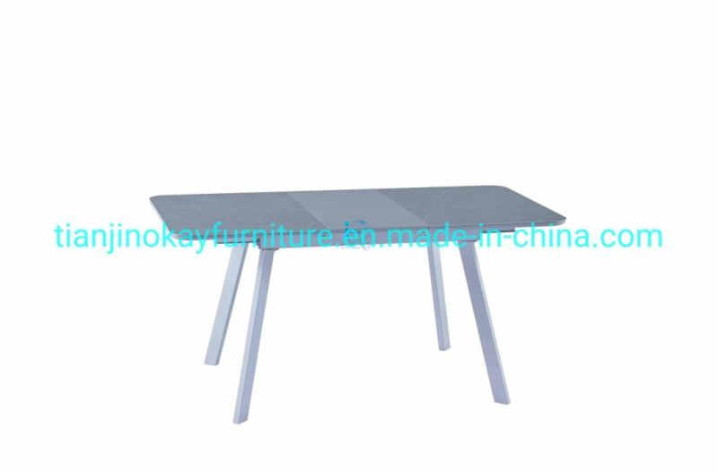 Hot Selling Furniture Restaurant Marble Top Dining Table Rectangular Dining Table Ceramic Top Dining Table