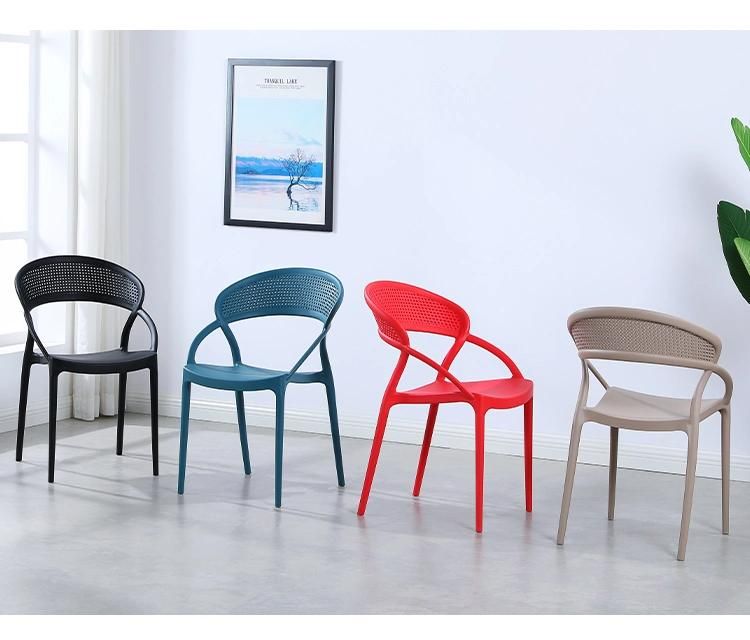 Factory Price Plastic Chair Outdoor PP Chair Modern Cafe Furniture Chair