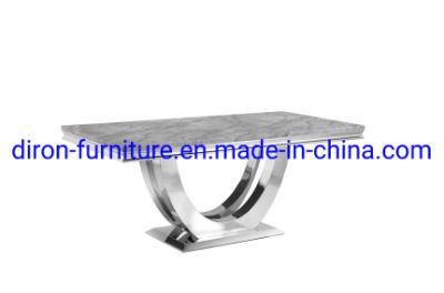 Hot Selling Stainless Steel Marble Dining Table