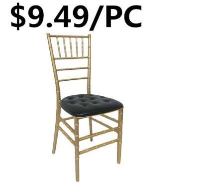 Comfortable Metal Wedding Hotel Indoor Fashionable Banquet Dining Chiavari Chair