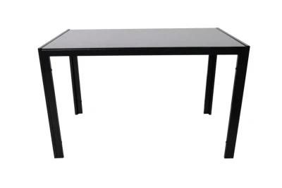 Nordic Hot Style High Strength Glass Black Living Room Dining Table