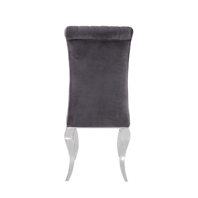 Modern Designer Dining Chairs Velvet Stainless Steel Dining Chair Luxury Restaurant Furniture