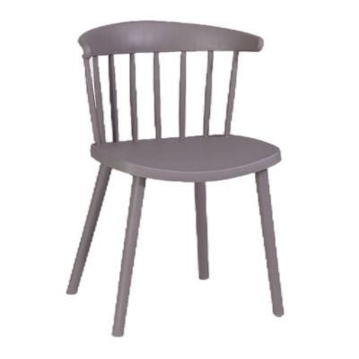 Splendid Plastic Chair with Stainless Steel Legs and Wonderful Backrest