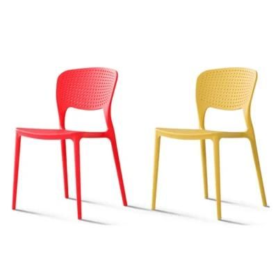 Morden Leisure Design Furniture Colorful Patio/Balcony Full PP Dining Chair Wholesale Price Cheap Stackable Outdoor Plastic Chairs