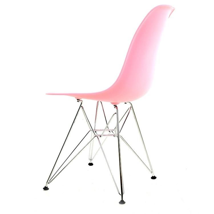 Nordic Simple Modern Plastic Dining Chair Electroplating Legs Fashion Design Living Room Kitchen Dining Chair Restaurant Commercial Rental Company Chair Bulk