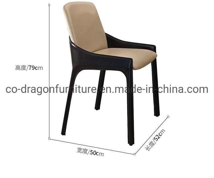 High Quality Luxury Steel Leather Dining Chair for Home Furniture