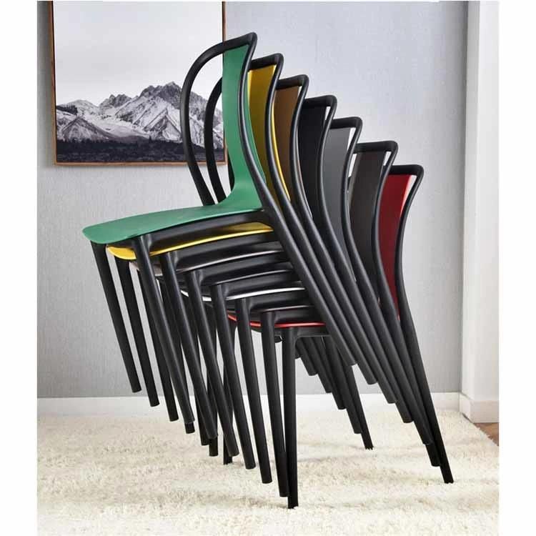 Wholesale Price Nordic Style Modern Outdoor Banquet Chair Plastic Stackable Chair Home Furniture Restaurant Dining Chair for Dining Room