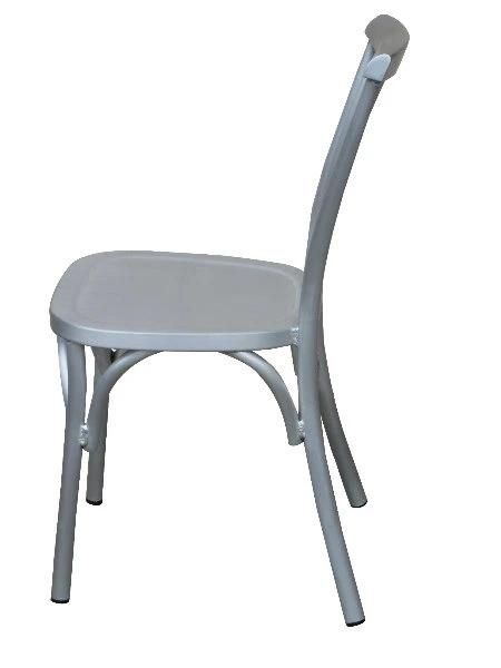 Dining Side Chair Modern Restaurant Furniture Aluminium Armless Chair