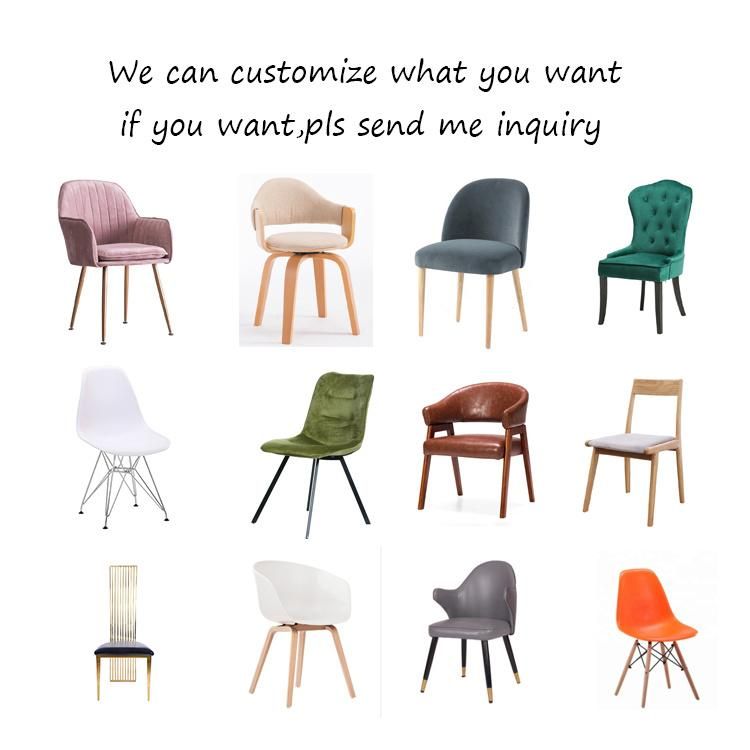 Plastic Strengthen Dining Chairs Modern Wooden Leg Restuarant Chair