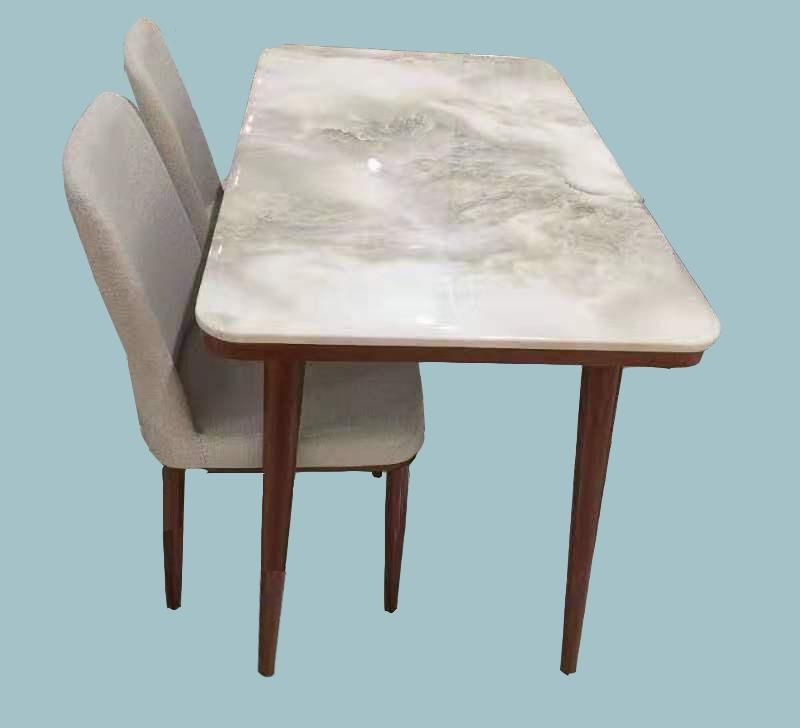 Modern Home Furniture Durable Dining Table Mable Top Dining Table