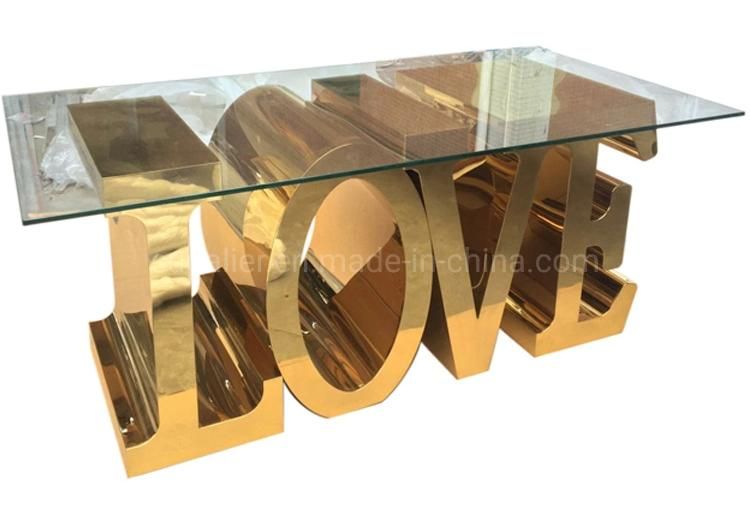 Most Popular Love Design Wedding Dining Table for 10 People