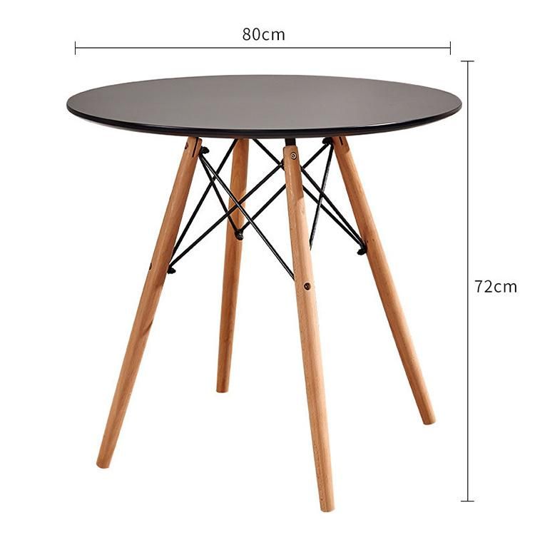 Restaurant Furniture Round Table Solid Wood MDF Furniture Wholesale Creative Dining Room Furniture Dining Table Set Simple Cafe Table