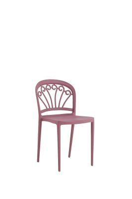 Party Garden PP Plastic Stackable Public Resting Waiting Chairs Dining Chairs