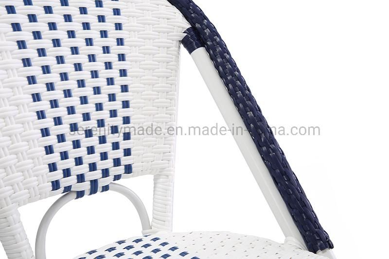 French Style Outdoor Wicker Rattan Bistro Chair for Restaurant