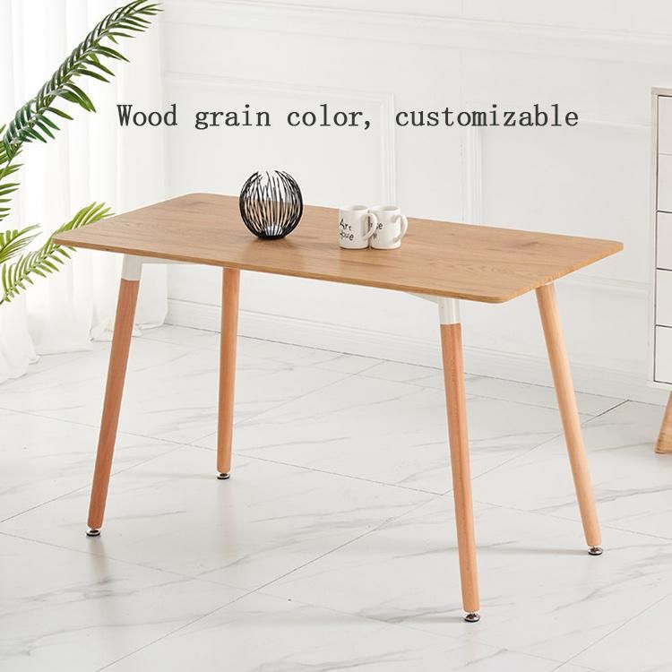 2022 Nordic Simple Restaurant Tables Milk Tea Hotel Party Portable MDF Dining Table Modern