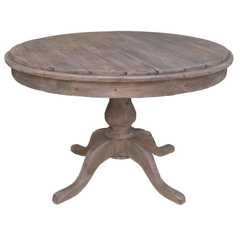 Kvj-Rr02 Reclaimed Elm American Style Round Antique Round Dining Table