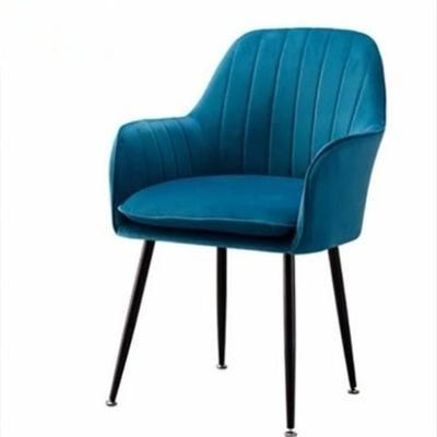 Home Furniture Modern Tufted Velvet Dining Chair for Hotel Upholstered Restaurant Chairs Modern Design