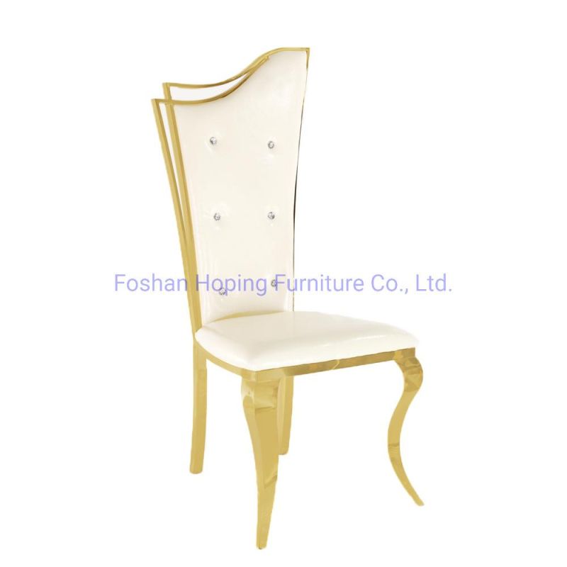 Classy King Throne Chair Modern Outdoor Metal Hotel Restaurant Wedding Banquet Dining Furniture Chair