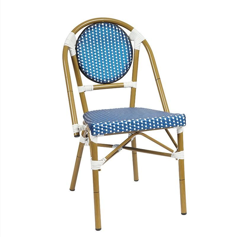 (SP-OC428) New Arrival Backrest Aluminum Frame with PE Rattan Outdoor Chair for Restaurant