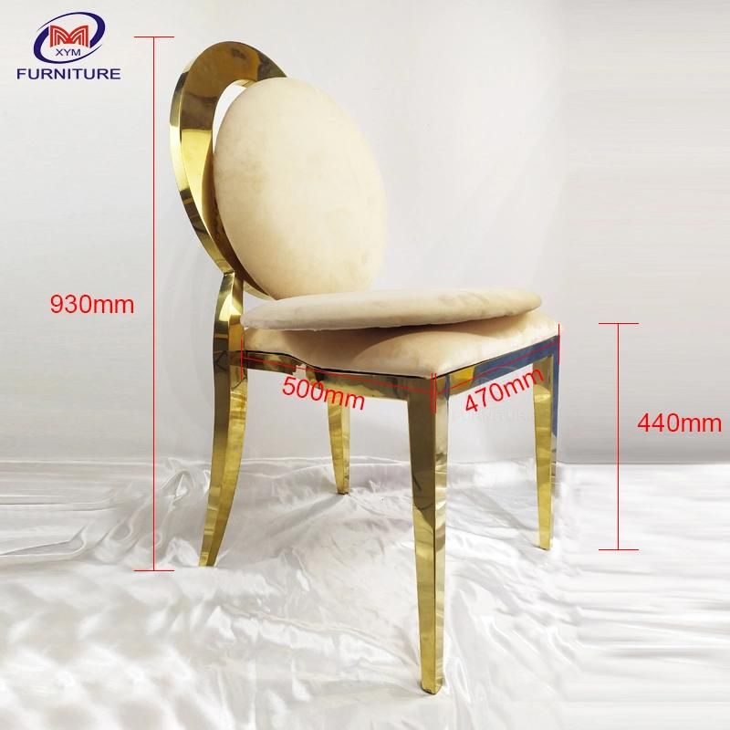 Elegant Convenient Removable Cushion Stainless Steel Chair