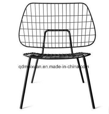 Danish Restaurant Menu Household Eat Chair Metal Grid Art Sitting Room Balcony Outdoor Recreational Chair The Nordic Seats (M-X3710)